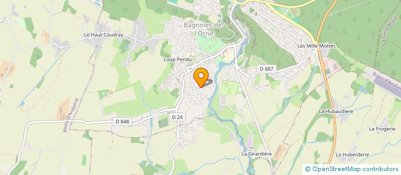 localisation de l'entreprise SCI DU MONT-FLEURI à BAGNOLES-DE-L'ORNE-NORMANDIE