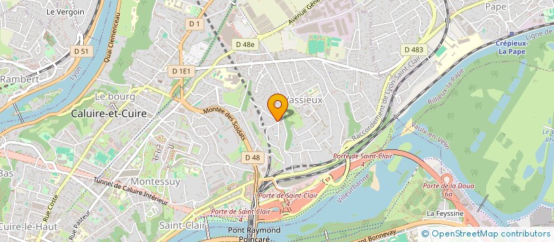 localisation de l'entreprise SCI DU MONT GATCOR à CALUIRE-ET-CUIRE