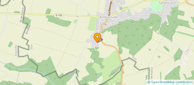 localisation de l'entreprise SCI DU MONT GRIFFON  AMBLAINVILLE
