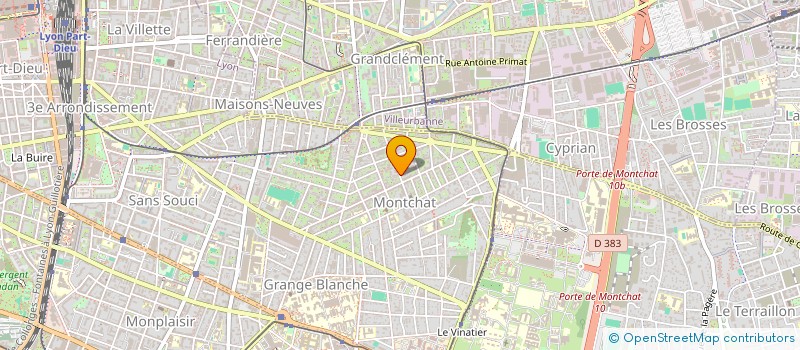 localisation de l'entreprise SCI DU MONT JARO  LYON