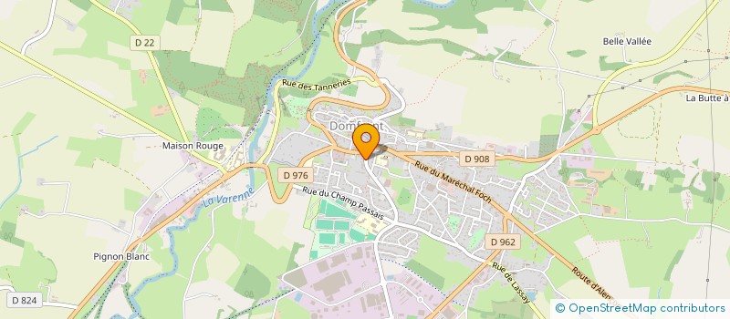 localisation de l'entreprise SCI DU MONT MARGANTIN à DOMFRONT-EN-POIRAIE