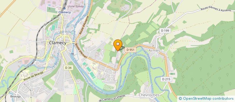 localisation de l'entreprise SCI DU MONT PERDRIX à POUSSEAUX
