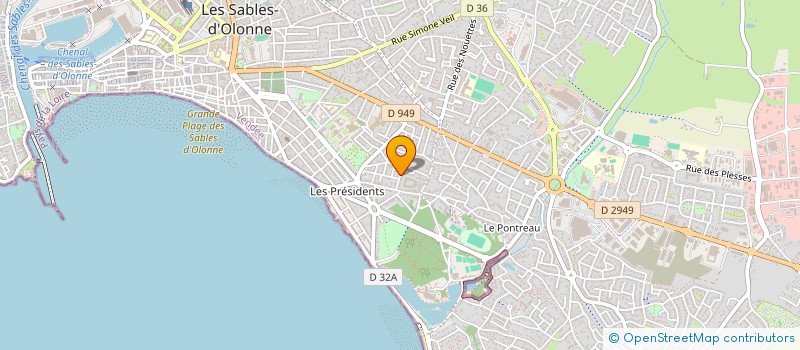 localisation de l'entreprise SCI DU MONT PINCON à LES SABLES D'OLONNE