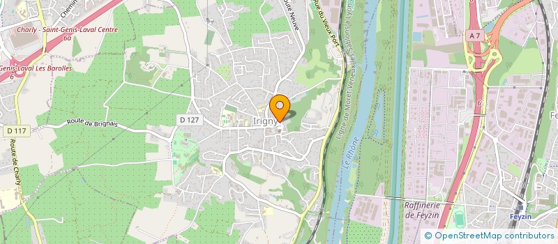 localisation de l'entreprise SCI DU MONT POTHU  IRIGNY