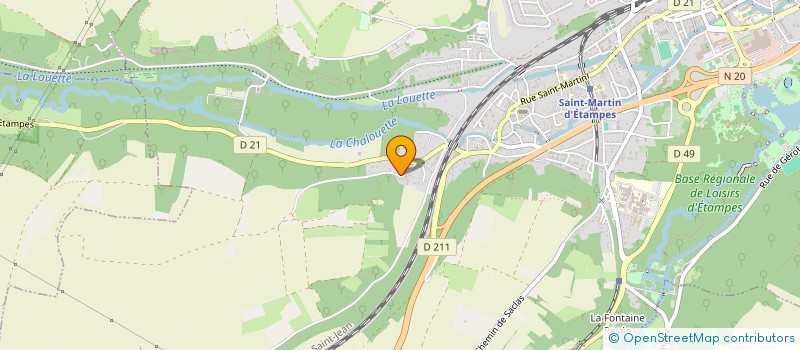 localisation de l'entreprise SCI DU MONT POUSSIN  ETAMPES