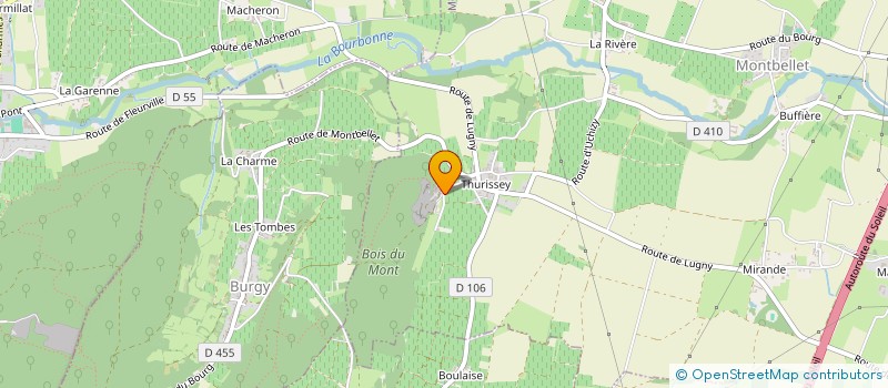 localisation de l'entreprise SCI DU MONT-RACHET  LA SALLE