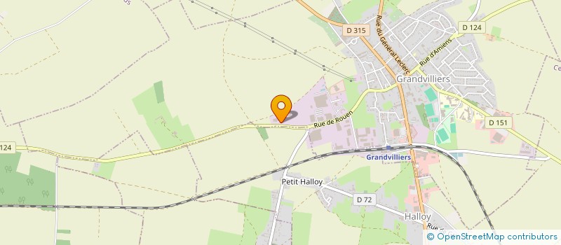 localisation de l'entreprise SCI DU MONT SAINT PIERRE  GRANDVILLIERS