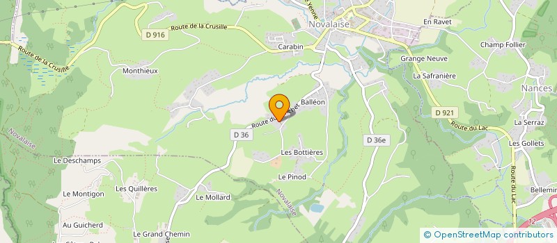 localisation de l'entreprise SCI DU MONT - TREMBLAY  NOVALAISE