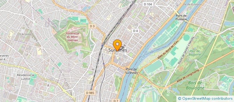 localisation de l'entreprise SCI DU MONT VALERIEN à SURESNES