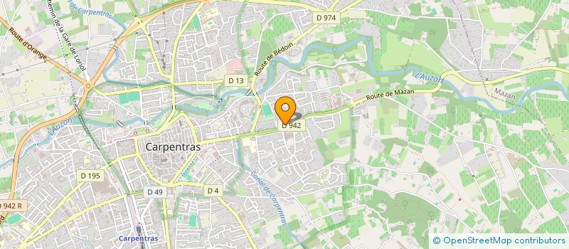 localisation de l'entreprise SCI DU MONT VENTOUX  CARPENTRAS