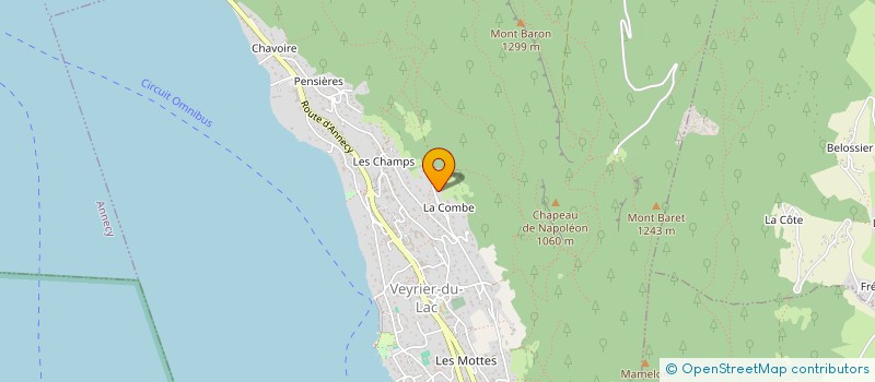 localisation de l'entreprise SCI DU MONT VEYRIER  VEYRIER-DU-LAC