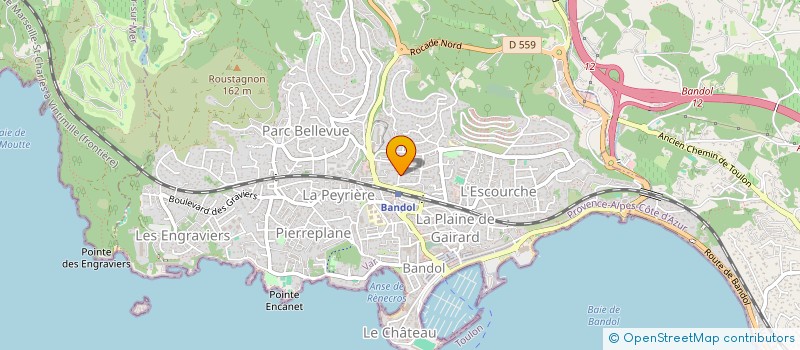 localisation de l'entreprise SCI DU MONTAIGUET  BANDOL