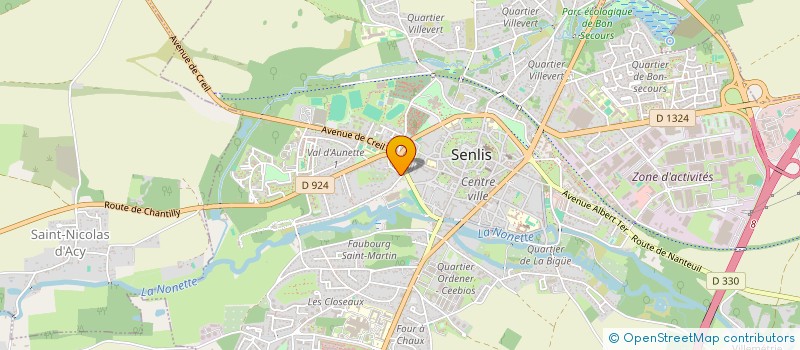 localisation de l'entreprise SCI DU MONTAUBAN  SENLIS