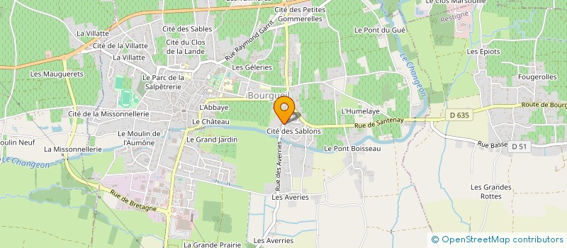 localisation de l'entreprise SCI DU MONTBOUILLE à BOURGUEIL