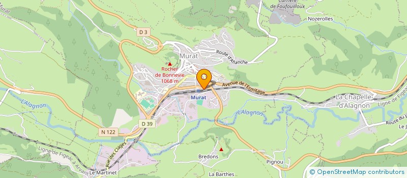 localisation de l'entreprise SCI DU MONTCAL à MURAT