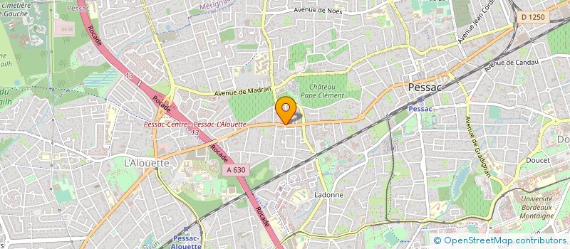 localisation de l'entreprise SCI DU MONTEIL  PESSAC