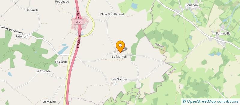 localisation de l'entreprise SCI DU MONTEIL à ARNAC-LA-POSTE