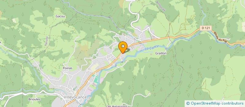 localisation de l'entreprise SCI DU MONTEILLET  VILLEVOCANCE