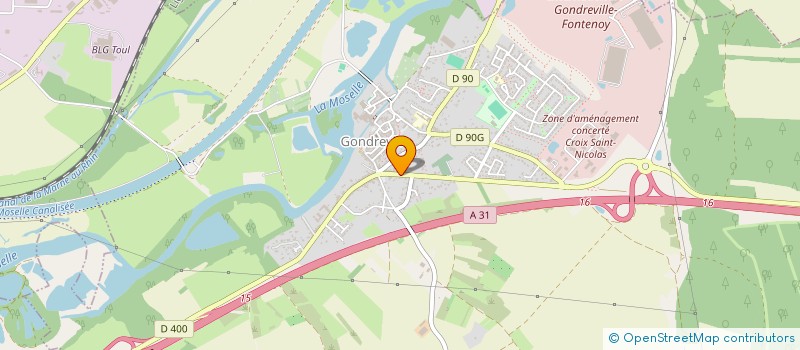localisation de l'entreprise SCI DU MONTET 186 à GONDREVILLE