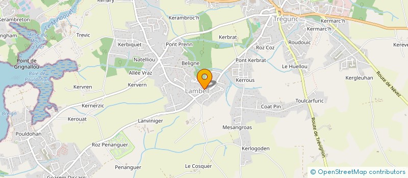 localisation de l'entreprise SCI DU MONTFAUCON  TREGUNC