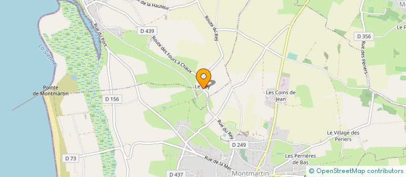 localisation de l'entreprise SCI DU MONTILLET  MONTMARTIN-SUR-MER