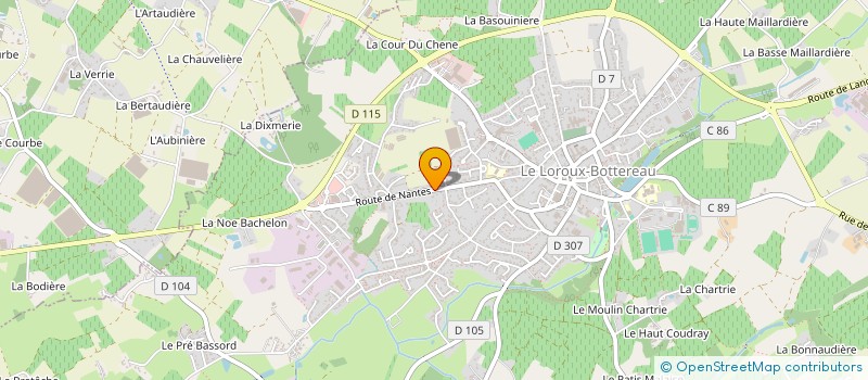 localisation de l'entreprise SCI DU MONTRELAIS  LE LOROUX-BOTTEREAU