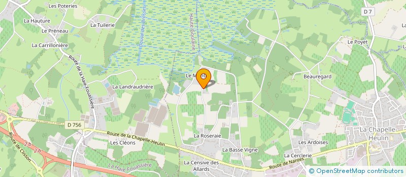 localisation de l'entreprise SCI DU MONTRU  CHAPELLE-HEULIN (LA)