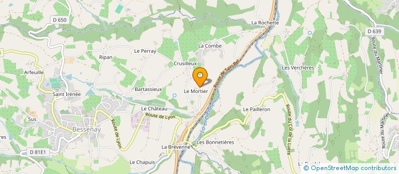 localisation de l'entreprise SCI DU MORTIER-I  BESSENAY