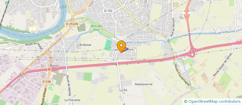 localisation de l'entreprise SCI DU MOSSANT  BOURG-DE-PEAGE