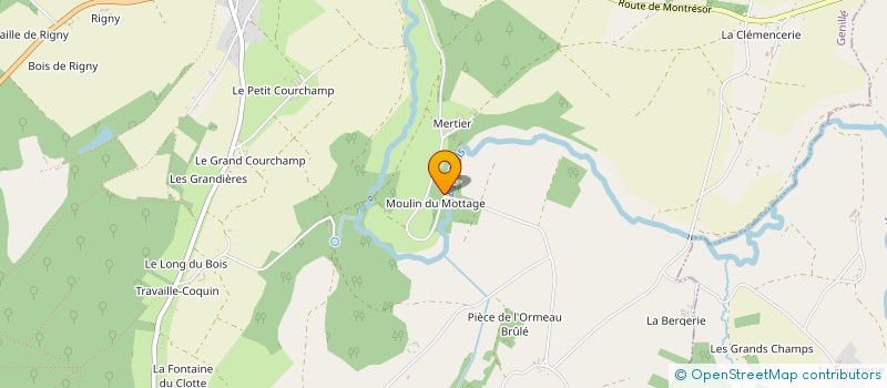 localisation de l'entreprise SCI DU MOTTAGE  GENILLE