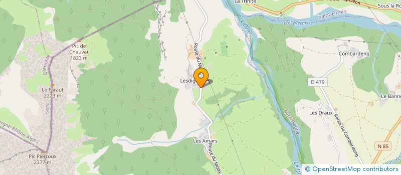 localisation de l'entreprise SCI DU MOTTY  ASPRES-LES-CORPS