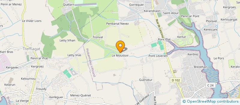 localisation de l'entreprise SCI DU MOUFLON  PLOBANNALEC-LESCONIL