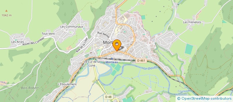 localisation de l'entreprise SCI DU MOULIN 1811  MORTEAU