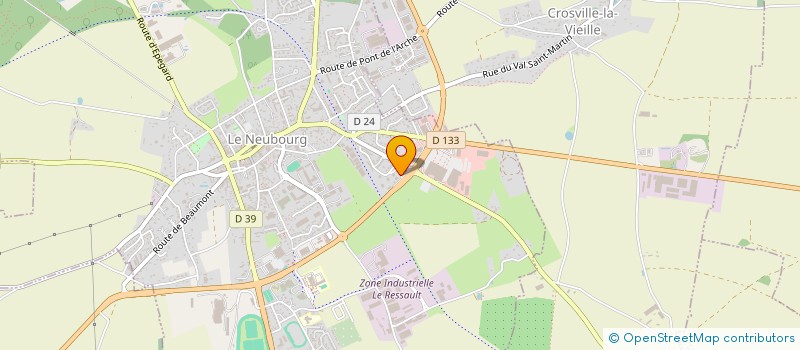 localisation de l'entreprise SCI DU MOULIN  LE NEUBOURG