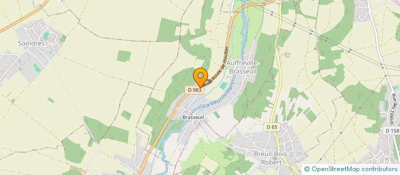 localisation de l'entreprise SCI DU MOULIN  AUFFREVILLE-BRASSEUIL