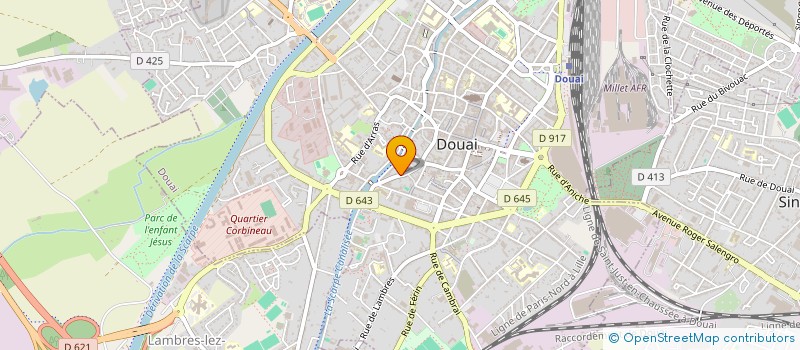 localisation de l'entreprise SCI DU MOULIN à DOUAI