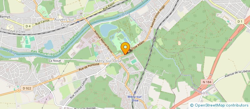 localisation de l'entreprise SCI DU MOULIN  MERY-SUR-OISE