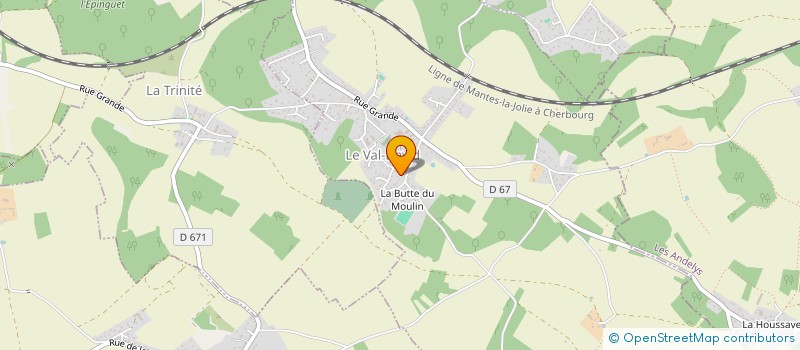 localisation de l'entreprise SCI DU MOULIN  LE VAL-DAVID