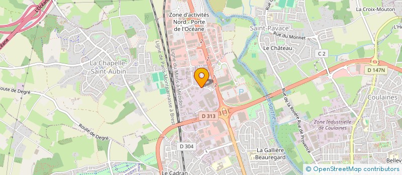 localisation de l'entreprise SCI DU MOULIN  LE MANS