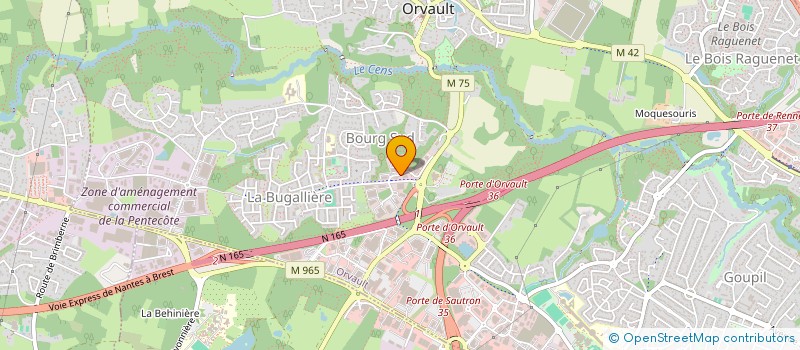 localisation de l'entreprise SCI DU MOULIN à ORVAULT