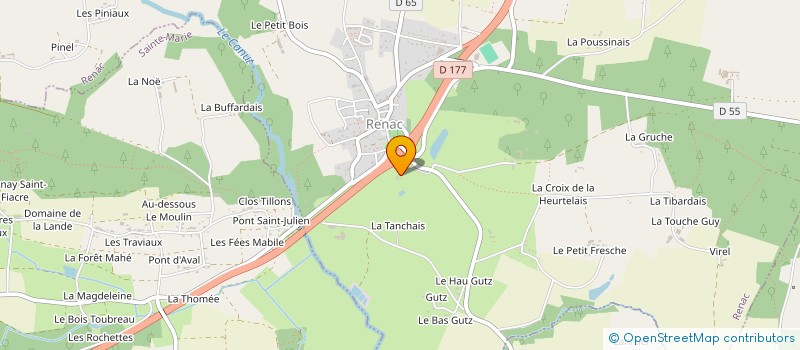 localisation de l'entreprise SCI DU MOULIN  RENAC