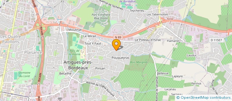 localisation de l'entreprise SCI DU MOULIN  ARTIGUES-PRES-BORDEAUX