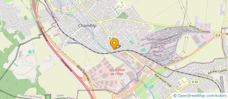 localisation de l'entreprise SCI DU MOULIN  CHAMBLY