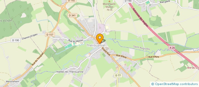 localisation de l'entreprise SCI DU MOULIN  THEROUANNE