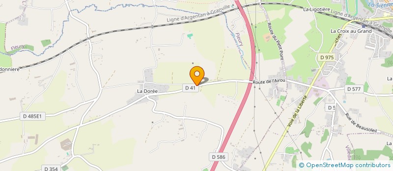 localisation de l'entreprise SCI DU MOULIN  LA LANDE-D'AIROU