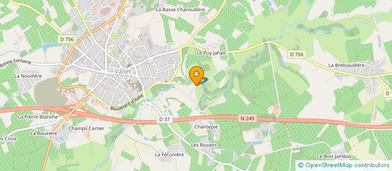 localisation de l'entreprise SCI DU MOULIN  VALLET