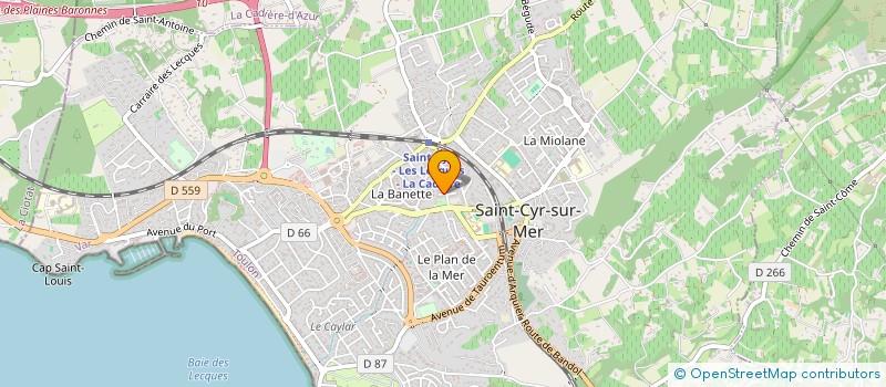localisation de l'entreprise SCI DU MOULIN à SAINT-CYR-SUR-MER