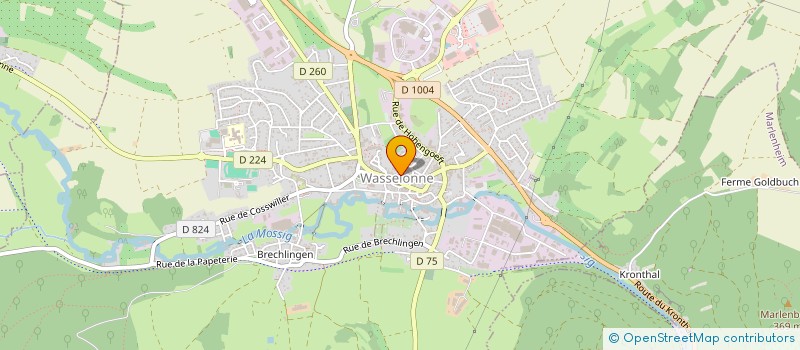 localisation de l'entreprise SCI DU MOULIN  WASSELONNE