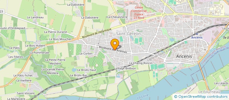 localisation de l'entreprise SCI DU MOULIN  ANCENIS-SAINT-GEREON