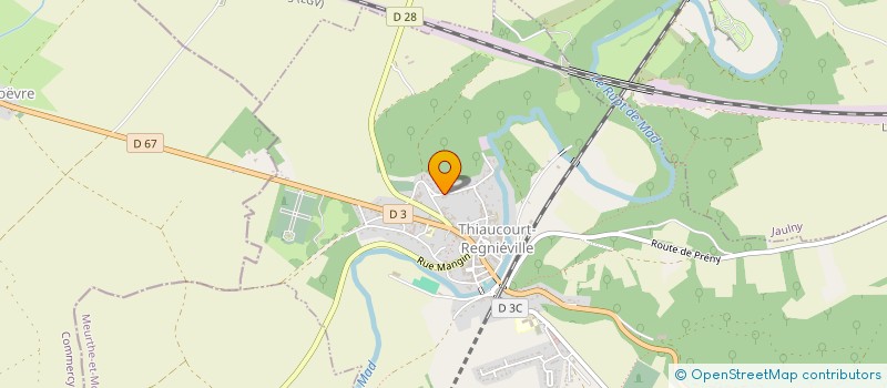 localisation de l'entreprise SCI DU MOULIN  THIAUCOURT-REGNIEVILLE